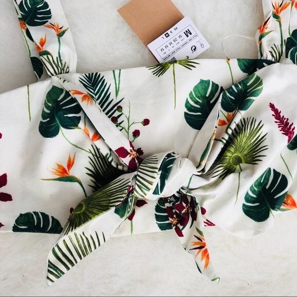 Zara Tropical Print Bralette Crop Top!✨ New-Boutique! - Picture 16 of 16